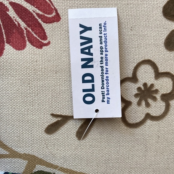 Old Navy Women’s Navy Blue Hawaiian Tropical Bathing Suit Top Size Medium - Picture 3 of 6